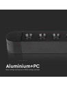 V-TAC 5W LED Магнитен Линеен Спот 6400K Черно Тяло - 10235 - 6