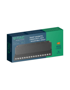 V-TAC 18W LED Магнитно Релсово SMART Тяло Черно 3 в 1 - 6887 - Цена | LEDs4economy 2