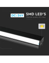 V-TAC 30W Магнитен Линеен Осветител 3000K Черен 24V - 7956 - 7