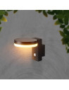 V-TAC 5.5W LED Соларна Стенна Черна PIR Сензор Кръг 3000K IP44 - 23016 - 6