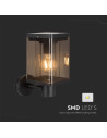V-TAC 2.5W LED Соларна Стенна Лампа Е27 Сензор IP44 - 23010 - 9