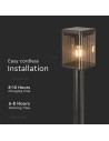 V-TAC 2.5W LED Соларна Наземна Лампа Е27 Сензор IP44 - 23009 - 3