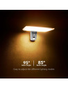 V-TAC 15W LED Соларна Стенна Лампа LiFePO4 Батерия 3.2V 6000mA CCT: 6000K+4000K Бяла - 10316 - 4