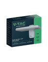 V-TAC 15W LED Соларна Стенна Лампа LiFePO4 Батерия 3.2V 6000mA CCT: 6000K+4000K Бяла - 10316 - 5