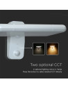 V-TAC 15W LED Соларна Стенна Лампа LiFePO4 Батерия 3.2V 6000mA CCT: 6000K+4000K Бяла - 10316 - 7