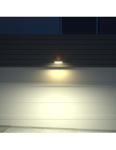 V-TAC 3W LED Соларна Стенна Лампа със Сензор 4000K+3000K Бяла - 10306 - Цена | LEDs4economy 2