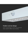 V-TAC 3W LED Соларна Стенна Лампа със Сензор 4000K+3000K Бяла - 10306 - 5