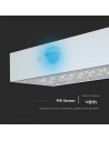 V-TAC 3W LED Соларна Стенна Лампа със Сензор 4000K+3000K Бяла - 10306 - 15