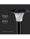 V-TAC 15W LED Соларна Наземна Лампа 6000K+4000K Черна - 23006 - 10