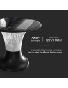 V-TAC 15W LED Соларна Наземна Лампа 6000K+4000K Черна - 23005 - 10