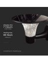 V-TAC 15W LED Соларна Стенна Лампа 6000K+4000K Черна - 23004 - 7