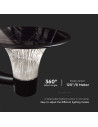 V-TAC 15W LED Соларна Стенна Лампа 6000K+4000K Черна - 23004 - 10