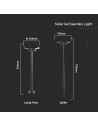 V-TAC 2W LED Соларно Колче Алуминиева Основа 3в1 - 10304 - 8