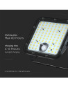 V-TAC 30W LED Соларен Прожектор LiFePo Батерия 3.7V Черен 4000K - 10310 - 15