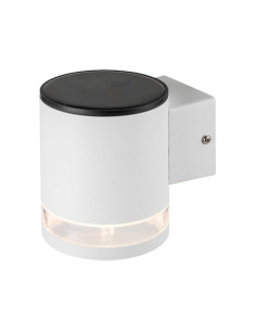 V-TAC 1W LED Соларна Стенна Лампа SMD Бяло Тяло IP44 3000K - 23013 - Цена | LEDs4economy