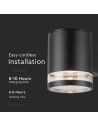 V-TAC 1W LED Соларна Стенна Лампа SMD Черно Тяло IP44 3000K - 23012 - 4