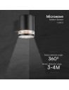 V-TAC 1W LED Соларна Стенна Лампа SMD Микровълнов Датчик IP44 3000K - 10399 - 6