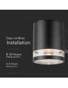 V-TAC 1W LED Соларна Стенна Лампа SMD Микровълнов Датчик IP44 3000K - 10399 - 9