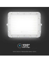 V-TAC 15W LED Соларен Прожектор 6400K Сменяема Батерия Бяло Тяло - 7843 - 6
