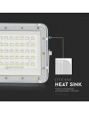 V-TAC 10W LED Соларен Прожектор 6400K Сменяема Батерия Бяло Тяло - 7841 - 5