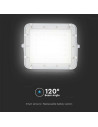 V-TAC 10W LED Соларен Прожектор 6400K Сменяема Батерия Бяло Тяло - 7841 - 7