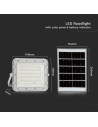 V-TAC 6W LED Соларен Прожектор 6400K Сменяема Батерия Бяло Тяло - 7839 - 4