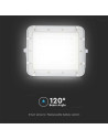 V-TAC 6W LED Соларен Прожектор 6400K Сменяема Батерия Бяло Тяло - 7839 - 6