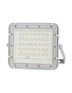 V-TAC 10W LED Соларен Прожектор 4000K Сменяема Батерия Бяло Тяло - 7842 - Цена | LEDs4economy