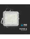 V-TAC 6W LED Соларен Прожектор 4000K Сменяема Батерия Бяло Тяло - 7840 - 5
