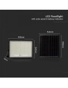 V-TAC 30W LED Соларен Прожектор 6400K Сменяема Батерия Черно Тяло - 7829 - 3