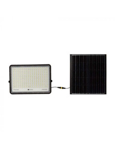 V-TAC 30W LED Соларен Прожектор 4000K Сменяема Батерия Черно Тяло - 7830 - Цена | LEDs4economy
