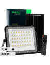 V-TAC 10W LED Соларен Прожектор 4000K Сменяема Батерия Черно Тяло - 7824 - 2
