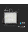 V-TAC 10W LED Соларен Прожектор 4000K Сменяема Батерия Черно Тяло - 7824 - 8