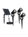 V-TAC 3x1.2W Соларно Градиснко Колче Черно Тяло IP65 - 20489