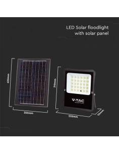 V-TAC 20W LED Соларен Прожектор 4000К - 6971 - Цена | LEDs4economy 2
