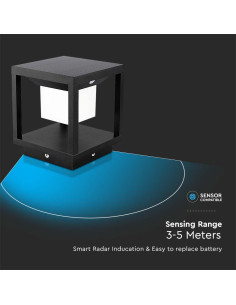 V-TAC LED Соларен Стълб Черен 3000К - 6805 - Цена | LEDs4economy 2