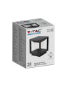 V-TAC LED Соларен Стълб Черен 3000К - 6805 - 4