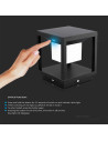 V-TAC LED Соларен Стълб Черен 3000К - 6805 - 7
