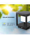 V-TAC LED Соларен Стълб Черен 3000К - 6805 - 10
