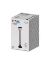 V-TAC 2W LED Соларна Лампа Със Стълб Черен Мат 3000К+6000К - 2894 - 2