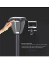 V-TAC 2W LED Соларна Лампа Със Стълб Черен Мат 3000К+6000К - 2894 - 5