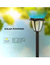 V-TAC 2W LED Соларна Лампа Със Стълб Черен Мат 3000К+6000К - 2894 - 7