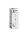 V-TAC 8W LED Соларно Градински Тяло Черно Бяло Тяло 4000K - 6669 - 2
