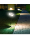 V-TAC 8W LED Соларно Градински Тяло Черно Бяло Тяло 4000K - 6669 - 8