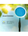 V-TAC 3W LED Соларно Градински Тяло Черно Бяло Тяло 3000K 2бр. - 6668 - 5