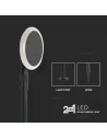 V-TAC 3W LED Соларно Градински Тяло Черно Бяло Тяло 4000K 2бр. - 6667 - 7