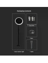 V-TAC 3W LED Соларно Градински Тяло Черно Бяло Тяло 4000K 2бр. - 6667 - 8