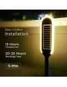 V-TAC 5W LED Соларно Градинско Тяло Сензор 4000К - 6665 - 5