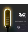 V-TAC 5W LED Соларно Градинско Тяло Сензор 4000К - 6665 - 6