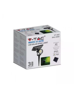 V-TAC 2W LED Соларно Колче IP65 6400K - Цена | LEDs4economy 2